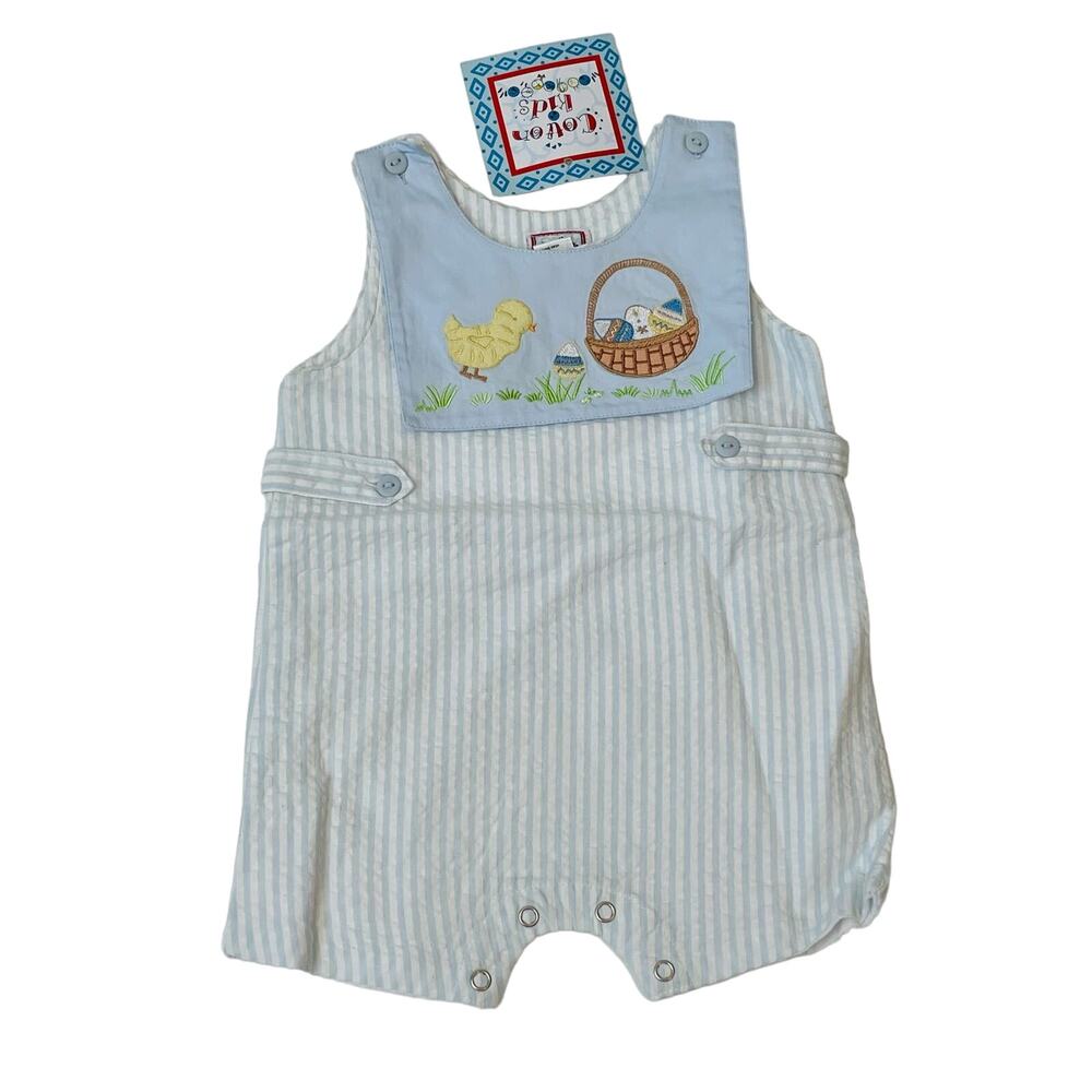 NWT Cotton Kids 12M Reversible Collar Chick Jon Jon